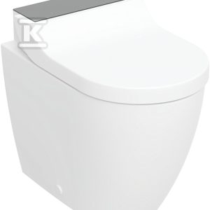 Miska myjąca z funkcją higieny intymnej AquaClean Tuma Comfort, stojąca miska WC, szkło czarne 146.310.SJ.1