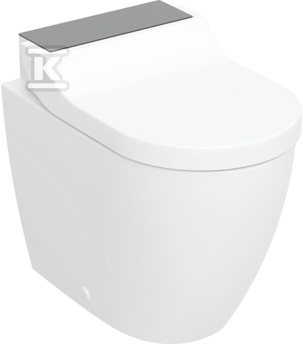 Miska myjąca z funkcją higieny intymnej AquaClean Tuma Comfort, stojąca miska WC, szkło czarne 146.310.SJ.1