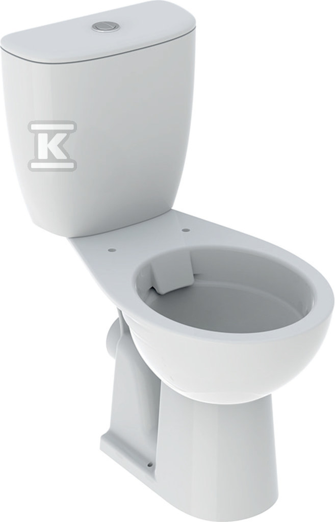 Zestaw WC stojący Rekord - miska WC ze spłuczką nasadzaną, Rimfree K99030000 - obrazek 1