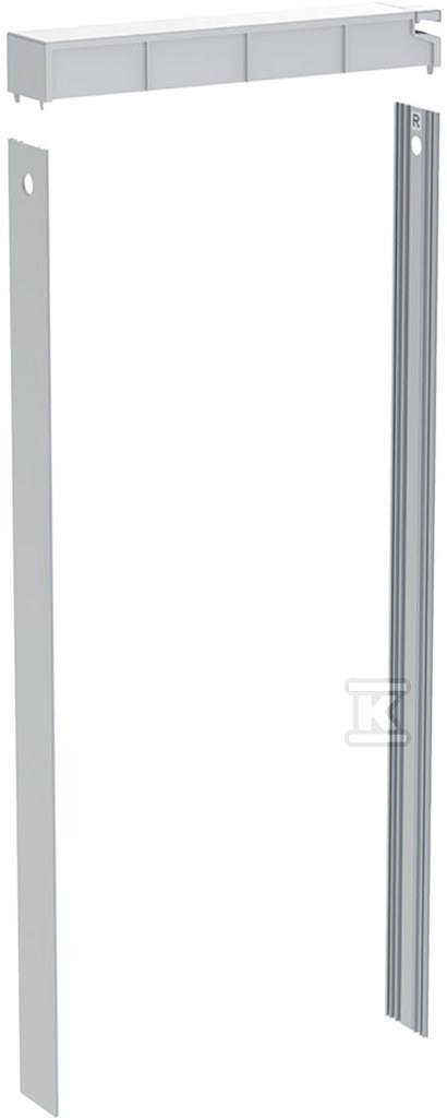 Zestaw pokrywy i okładzin bocznych do modułu sanitarnego Monolith do WC wiszącego, H114, indywidualizowany, aluminium szczotkowane 131.194.00.1 - obrazek 1