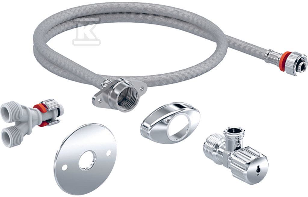 Zestaw przyłączeniowy AquaClean Tuma do spłuczek podtynkowych 12cm 147.035.00.1 - obrazek 1