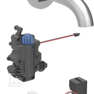 Bateria umywalkowa Piave, ścienna, zasilanie sieciowe, do podtynkowej skrzynki funkcyjnej, z mieszaczem termostatycznym, L=22cm, stal nierdzewna 116.287.SN.1 Bateria umywalkowa Piave, ścienna, zasilanie sieciowe, do podtynkowej skrzynki funkcyjnej, z mieszaczem termostatycznym, L=22cm, stal nierdzewna 116.287.SN.1