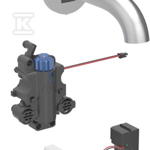 Bateria umywalkowa Piave, ścienna, zasilanie sieciowe, do podtynkowej skrzynki funkcyjnej, z mieszaczem termostatycznym, L=17cm, stal nierdzewna 116.267.SN.1 Bateria umywalkowa Piave, ścienna, zasilanie sieciowe, do podtynkowej skrzynki funkcyjnej, z mieszaczem termostatycznym, L=17cm, stal nierdzewna 116.267.SN.1