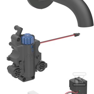 Bateria umywalkowa Piave, ścienna, zasilanie sieciowe, do podtynkowej skrzynki funkcyjnej, z mieszaczem termostatycznym, L=22cm, czarny mat 116.287.14.1 Bateria umywalkowa Piave, ścienna, zasilanie sieciowe, do podtynkowej skrzynki funkcyjnej, z mieszaczem termostatycznym, L=22cm, czarny mat 116.287.14.1