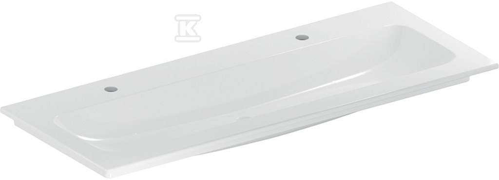 Umywalka meblowa iCon, 120x48x13 cm, cienki rant, 2 otwory, bez przelewu, KeraTect 501.846.00.2 - obrazek 1