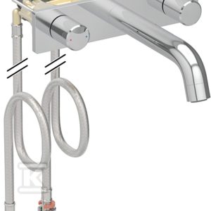 Bateria umywalkowa ONE, kształt okrągły, ścienna, z mieszaczem, do podtynkowej skrzynki funkcyjnej, L20 cm, chrom 116.464.21.1 Bateria umywalkowa ONE, kształt okrągły, ścienna, z mieszaczem, do podtynkowej skrzynki funkcyjnej, L20 cm, chrom 116.464.21.1