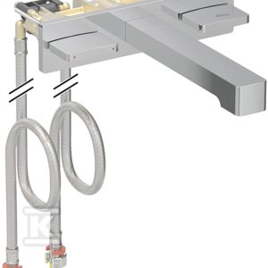 Bateria umywalkowa ONE, kształt geometryczny, ścienna, z mieszaczem, do podtynkowej skrzynki funkcyjnej, L22 cm, chrom 116.465.21.1 Bateria umywalkowa ONE, kształt geometryczny, ścienna, z mieszaczem, do podtynkowej skrzynki funkcyjnej, L22 cm, chrom 116.465.21.1