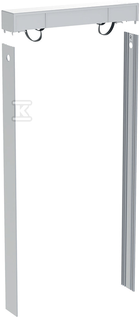 Zestaw pokrywy i okładzin bocznych do modułu sanitarnego Monolith Plus do WC wiszącego, H101, indywidualizowany, aluminium szczotkowane 131.192.00.2