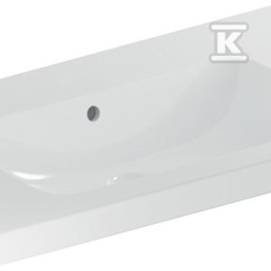 Umywalka iCon Light, 90x48x16 cm, z przelewem, bez otworu, powierzchnia odkładcza, KeraTect 501.840.00.4