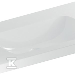 Umywalka iCon Light, 90x48x16 cm, bez przelewu, bez otworu, powierzchnia odkładcza, KeraTect 501.840.00.8