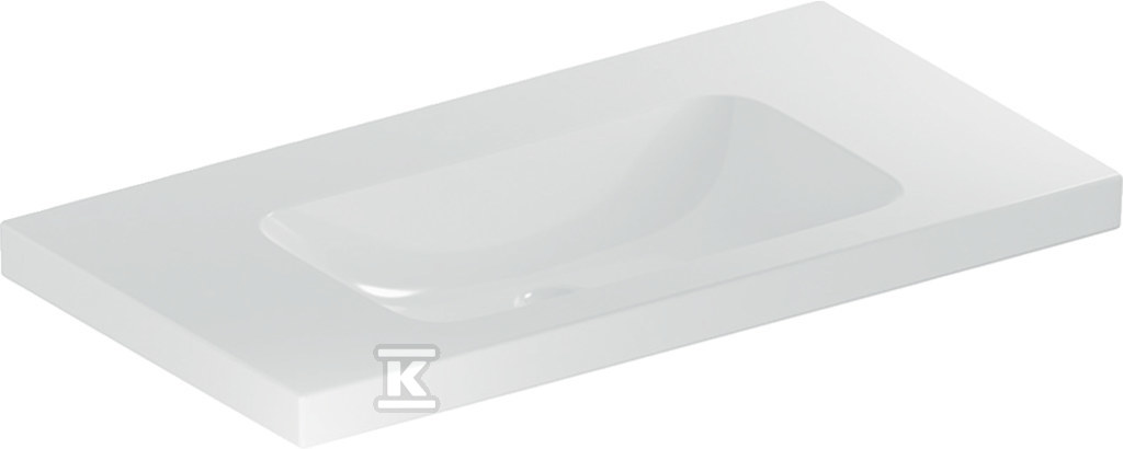 Umywalka iCon Light, 90x48x16 cm, bez przelewu, bez otworu, powierzchnia odkładcza, KeraTect 501.840.00.8 - obrazek 1