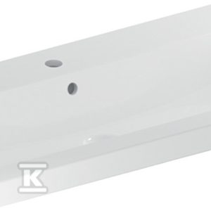 Umywalka iCon Light, 90x48x16 cm, z przelewem, otwór na baterię, KeraTect 501.836.00.2