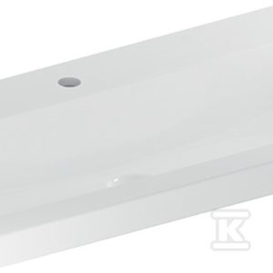 Umywalka iCon Light, 90x48x16 cm, bez przelewu, otwór na baterię, KeraTect 501.836.00.6