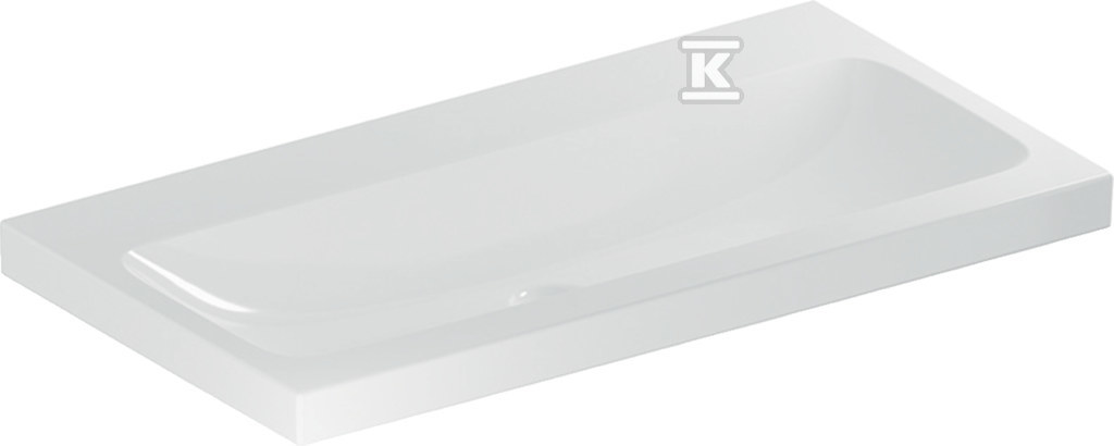 Umywalka iCon Light, 90x48x16 cm, bez przelewu, bez otworu na baterię, KeraTect 501.836.00.8 - obrazek 1