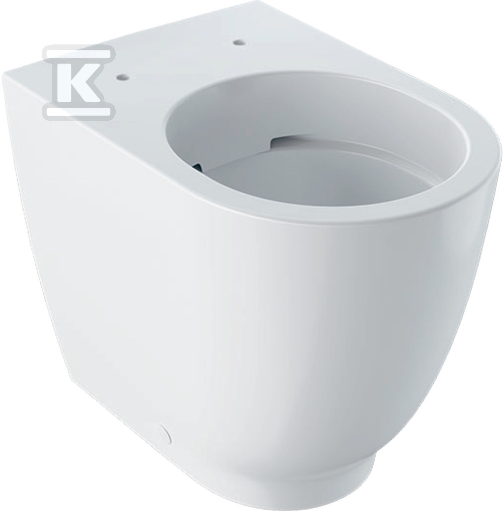 Miska WC stojąca Acanto, lejowa, 35x42.5x51cm, podwyższona, przylegająca, odpływ poziomy/pionowy, ukryte mocowania, Rimfree, KeraTect 500.602.01.8 - obrazek 1