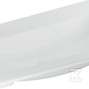 Umywalka meblowa iCon, 75x48x13 cm, cienki rant, bez przelewu, bez otworu, KeraTect 501.844.00.4