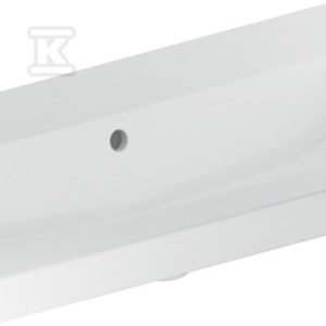 Umywalka iCon Light, 75x42x17 cm, krótka, z przelewem, bez otworu na baterię, KeraTect 501.842.00.4
