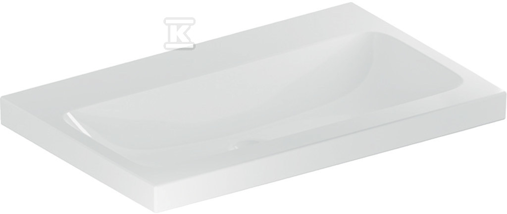 Umywalka iCon Light, 75x48x16 cm, bez przelewu, bez otworu na baterię, KeraTect 501.835.00.8 - obrazek 1