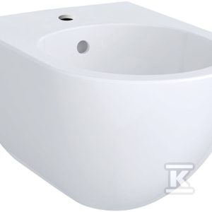 Bidet wiszący Acanto, B35cm, H29cm, T51cm, KeraTect, z przelewem, otwór na baterię, ukryte mocowania 500.601.01.8 Bidet wiszący Acanto, B35cm, H29cm, T51cm, KeraTect, z przelewem, otwór na baterię, ukryte mocowania 500.601.01.8