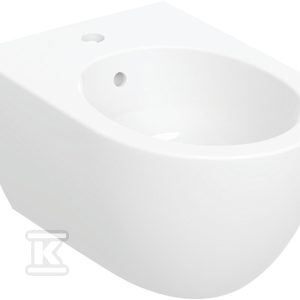 Bidet wiszący Acanto, B35.5cm, H27.5cm, T53cm, z przelewem, otwór na baterię, KeraTect 502.825.00.8 Bidet wiszący Acanto, B35.5cm, H27.5cm, T53cm, z przelewem, otwór na baterię, KeraTect 502.825.00.8