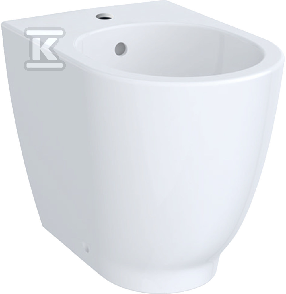Bidet stojący Acanto, 35x42.5x51cm, przylegający, ukryte mocowania, z przelewem, otwór na baterię, KeraTect 500.603.01.8 - obrazek 1