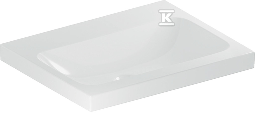 Umywalka iCon Light, 60x16x48 cm, bez przelewu, bez otworu na baterię, KeraTect 501.834.00.8 - obrazek 1