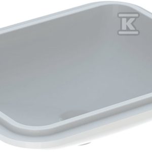 Variform Umywalka podblatowa, prostokątna, B58cm, H17.8cm, T49cm, bez przelewu, bez otworu na baterię, szkliwiony spód, KeraTect 500.767.00.2 Variform Umywalka podblatowa, prostokątna, B58cm, H17.8cm, T49cm, bez przelewu, bez otworu na baterię, szkliwiony spód, KeraTect 500.767.00.2