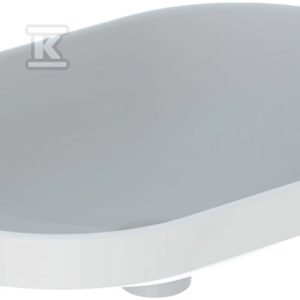 Variform Umywalka wpuszczana w blat, eliptyczna, B60cm, H17.8cm, T40cm, bez przelewu, bez otworu na baterię, szkliwiony spód, KeraTect 500.731.00.2 Variform Umywalka wpuszczana w blat, eliptyczna, B60cm, H17.8cm, T40cm, bez przelewu, bez otworu na baterię, szkliwiony spód, KeraTect 500.731.00.2