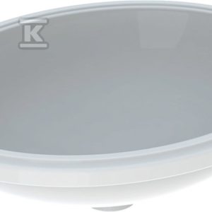 Variform Umywalka podblatowa, owalna, B56cm, H18cm, T46cm, bez przelewu, bez otworu na baterię, szkliwiony spód, KeraTect 500.755.00.2 Variform Umywalka podblatowa, owalna, B56cm, H18cm, T46cm, bez przelewu, bez otworu na baterię, szkliwiony spód, KeraTect 500.755.00.2