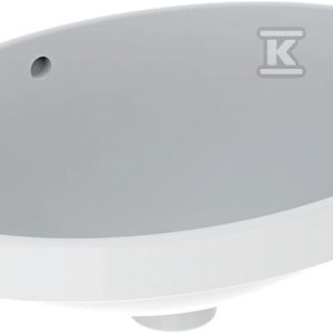 Variform Umywalka wpuszczana w blat, owalna, B55cm, H17.8cm, T40cm, z przelewem, bez otworu na baterię, szkliwiony spód, KeraTect 500.717.00.2 Variform Umywalka wpuszczana w blat, owalna, B55cm, H17.8cm, T40cm, z przelewem, bez otworu na baterię, szkliwiony spód, KeraTect 500.717.00.2