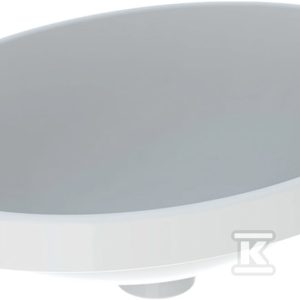 Variform Umywalka wpuszczana w blat, owalna, B55cm, H17.8cm, T40cm, bez przelewu, bez otworu na baterię, szkliwiony spód, KeraTect 500.719.00.2 Variform Umywalka wpuszczana w blat, owalna, B55cm, H17.8cm, T40cm, bez przelewu, bez otworu na baterię, szkliwiony spód, KeraTect 500.719.00.2
