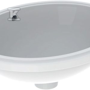 Variform Umywalka podblatowa, owalna, B49.5cm, H18cm, T42cm, z przelewem, bez otworu na baterię, szkliwiony spód, KeraTect 500.749.00.2 Variform Umywalka podblatowa, owalna, B49.5cm, H18cm, T42cm, z przelewem, bez otworu na baterię, szkliwiony spód, KeraTect 500.749.00.2