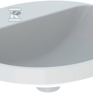 Variform Umywalka wpuszczana w blat, owalna, B50cm, H17.8cm, T45cm, bez przelewu, z otworem na baterię, szkliwiony spód, KeraTect 500.715.00.2 Variform Umywalka wpuszczana w blat, owalna, B50cm, H17.8cm, T45cm, bez przelewu, z otworem na baterię, szkliwiony spód, KeraTect 500.715.00.2