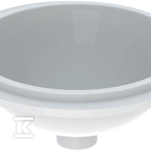 Variform Umywalka podblatowa, okrągła, D33cm, H18cm, bez przelewu, bez otworu na baterię, szkliwiony spód, KeraTect 500.747.00.2 Variform Umywalka podblatowa, okrągła, D33cm, H18cm, bez przelewu, bez otworu na baterię, szkliwiony spód, KeraTect 500.747.00.2