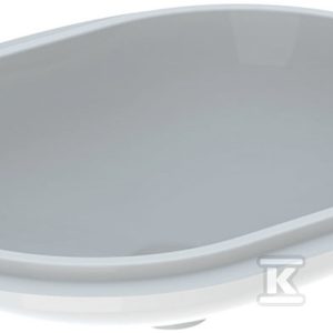 Variform Umywalka podblatowa, eliptyczna, B62.5cm, H18cm, T49cm, bez przelewu, bez otworu na baterię, szkliwiony spód 500.759.01.2 Variform Umywalka podblatowa, eliptyczna, B62.5cm, H18cm, T49cm, bez przelewu, bez otworu na baterię, szkliwiony spód 500.759.01.2