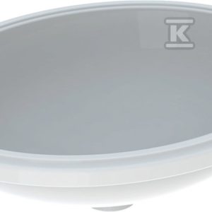 Variform Umywalka podblatowa, owalna, B56cm, H18cm, T46cm, bez przelewu, bez otworu na baterię, szkliwiony spód 500.755.01.2 Variform Umywalka podblatowa, owalna, B56cm, H18cm, T46cm, bez przelewu, bez otworu na baterię, szkliwiony spód 500.755.01.2