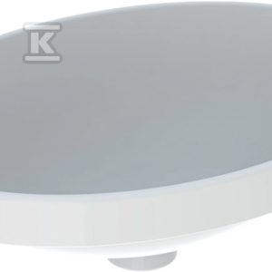 Variform Umywalka wpuszczana w blat, owalna, B55cm, H17.8cm, T40cm, bez przelewu, bez otworu na baterię, szkliwiony spód 500.719.01.2 Variform Umywalka wpuszczana w blat, owalna, B55cm, H17.8cm, T40cm, bez przelewu, bez otworu na baterię, szkliwiony spód 500.719.01.2