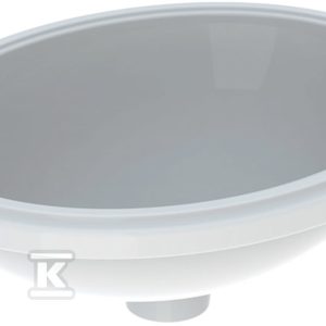 Variform Umywalka podblatowa, owalna, B49.5cm, H18cm, T42cm, bez przelewu, bez otworu na baterię, szkliwiony spód 500.751.01.2 Variform Umywalka podblatowa, owalna, B49.5cm, H18cm, T42cm, bez przelewu, bez otworu na baterię, szkliwiony spód 500.751.01.2