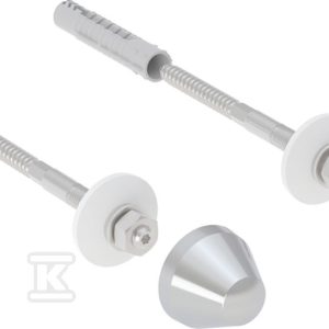 Elementy mocujące do umywalki kompaktowej, L12cm, z zaślepkami, chromowane 502.768.00.1 Elementy mocujące do umywalki kompaktowej, L12cm, z zaślepkami, chromowane 502.768.00.1