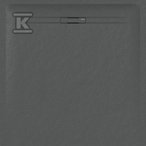Brodzik kwadratowy Sestra 90×90 cm, grafit 550.270.00.2