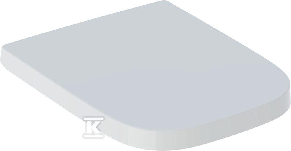 Deska sedesowa WC uniwersalna biała Selnova Square mocowanie od góry, zawiasy metalowe, zachodząca pokrywa Geberit 501.555.01.1 - obrazek 1