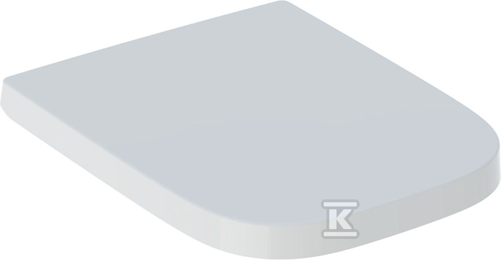 Deska sedesowa WC wolnoopadająca biała Selnova Square mocowanie od góry, wolne opadanie, zawias wypinany, zawiasy metalowe, zachodząca pokrywa Geberit 501.557.01.1 - obrazek 1