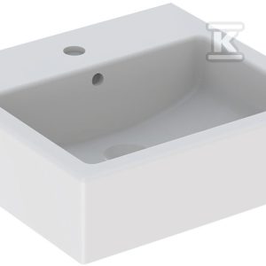 Umywalka Twins, B50 cm, H17.5 cm, T46 cm, z otworem na baterię, z przelewem L51150000