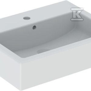 Umywalka Twins, B60 cm, H17.5 cm, T46 cm, z otworem na baterię, z przelewem L51160000 Umywalka Twins, B60 cm, H17.5 cm, T46 cm, z otworem na baterię, z przelewem L51160000
