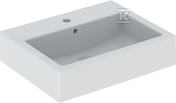 Umywalka Twins, B60 cm, H17.5 cm, T46 cm, z otworem na baterię, z przelewem L51160000