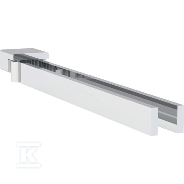 Podwójny uchwyt na ręczniki do modułu sanitarnego Geberit Monolith do umywalki: Chrom błyszczący, L=34cm 131.109.21.1