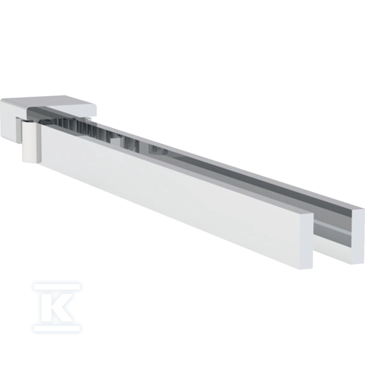 Podwójny uchwyt na ręczniki do modułu sanitarnego Geberit Monolith do umywalki: Chrom błyszczący, L=34cm 131.109.21.1 - obrazek 1