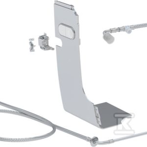 Zestaw przyłączeniowy AquaClean Mera do spłuczek podtynkowych Kappa 19.5cm biały-alpin 147.031.11.1