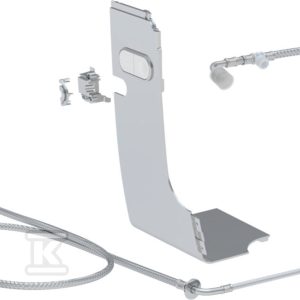 Zestaw przyłączeniowy AquaClean Mera do spłuczek podtynkowych Kappa 19.5cm chrom 147.031.21.1