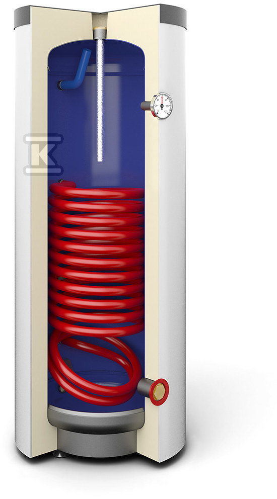Wymiennik 100L SGW(S) MINI TOWER emaliowany, wężownica spiralna stojący poliuretan skay 26-108000